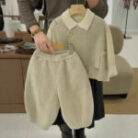 Kids Wool Blend Vest and Pants Set