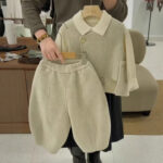 Kids Wool Blend Vest and Pants Set Kids Wool Blend Vest and Pants Set