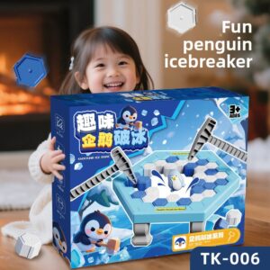 Interactive Penguin Ice Breaking Board Game for Kids