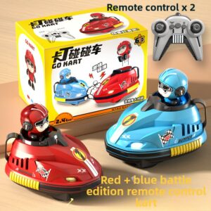 Children's two-person remote-controlled battle bumper cars