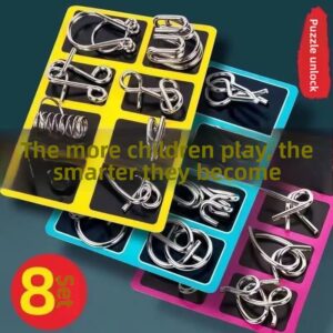 Metal Puzzle Lock Set Educational Toys